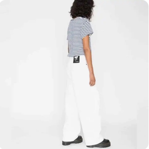 NWT Dust White Sandrine Rose Wide Curve Leg Pants sz 24 - Picture 6 of 15